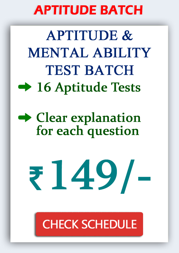 TNPSC Aptitude and Mental Ability Test Batch - Yaazhl Academy